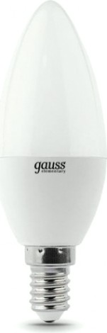Лампа светодиодная GAUSS Свеча elementary 12w 880lm 3000k е14 led [33112]