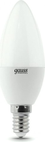Лампа светодиодная GAUSS Свеча elementary 12w 920lm 4100k е14 led [33122]