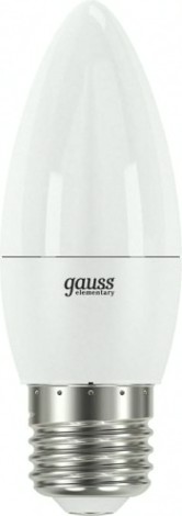 Лампа светодиодная GAUSS Свеча elementary 12w 950lm 4100k e27 led [30222]