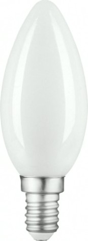 Лампа светодиодная GAUSS Свеча filament 9w 590lm 3000к е14 milky диммируемая led [103201109-D]