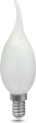 Лампа светодиодная GAUSS Свеча filament на ветру 5w 420lm 2700к е14 milky led [104201105]
