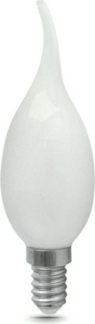 Лампа светодиодная GAUSS Свеча filament на ветру 5w 450lm 4100к е14 milky led [104201205]