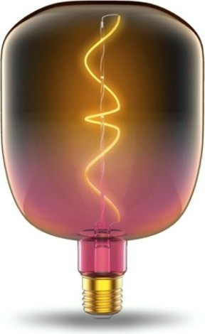 Лампа светодиодная GAUSS V140 filament 5w 200lm 1800к е27 pink-clear flexible le [1010802105]
