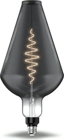 Лампа светодиодная GAUSS Vase filament 8.5w 165lm 1800к е27 gray flexible led [180802005]