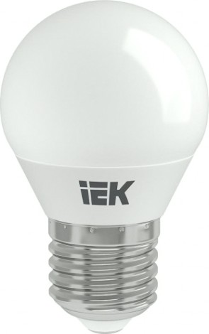 Лампа светодиодная IEK G45 9Вт 6500К Е27 Шар [LLE-G45-9-230-65-E27]