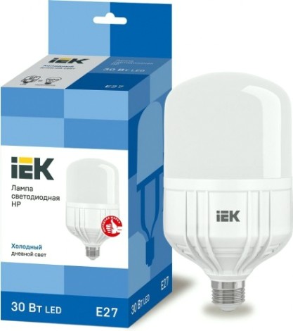 Лампа светодиодная IEK HP 30Вт 230В 6500К E27 [LLE-HP-30-230-65-E27]