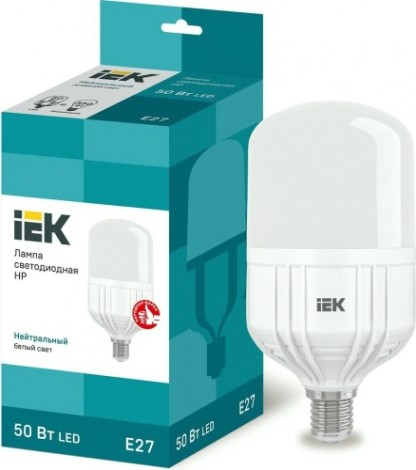 Лампа светодиодная IEK HP 50Вт 230В 4000К E27 [LLE-HP-50-230-40-E27]