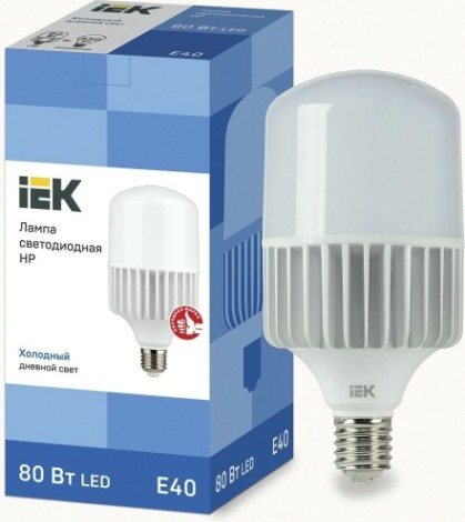 Лампа светодиодная IEK HP 80Вт 230В 6500К E40 [LLE-HP-80-230-65-E40]