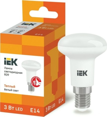 Лампа светодиодная IEK R39 3Вт 3000К Е14 рефлектор [LLE-R39-3-230-30-E14]
