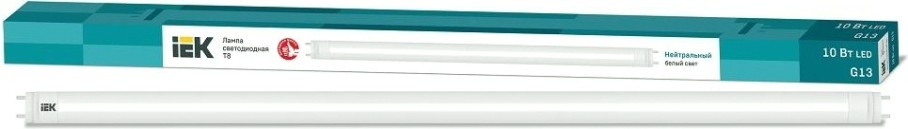 Лампа светодиодная IEK T8 10Вт 4000К G13 (590 мм) линейная [LLE-T8-10-230-40-G13]