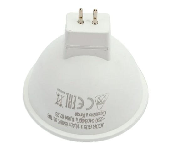 Лампа светодиодная КОСМОС 10.5W JCDR 230V GU5.3 6500K [LkecLED10.5wJCDRC65]