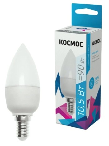 Лампа светодиодная КОСМОС CN 10.5W 220V E14 4500K [LkecLED10.5wCNE1445]