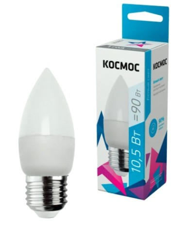 Лампа светодиодная КОСМОС CN 10.5W 220V E27 4500K [LkecLED10.5wCNE2745]