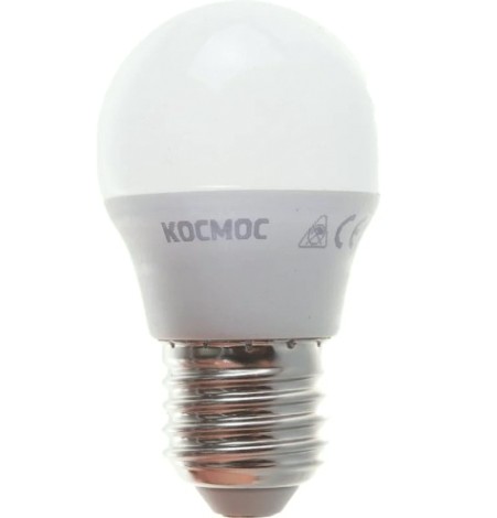 Лампа светодиодная КОСМОС GL45 7.5W 220V E27 4500K [LkecLED7.5wGL45E2745]