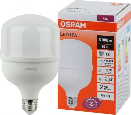 Лампа светодиодная Osram LED HW 30w/840 230v e27 [4058075576773]