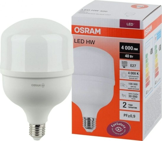 Лампа светодиодная Osram LED HW 40w/840 230v e27 [4058075576810]