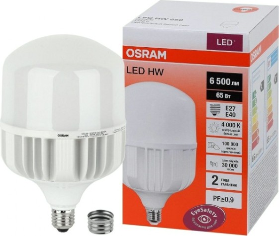 Лампа светодиодная Osram LED HW 65w/840 230v e27/e40 [4058075576896]