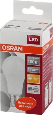 Лампа светодиодная Osram LED Star A 100 10вт 2700к e27 1060лм [4052899971578]