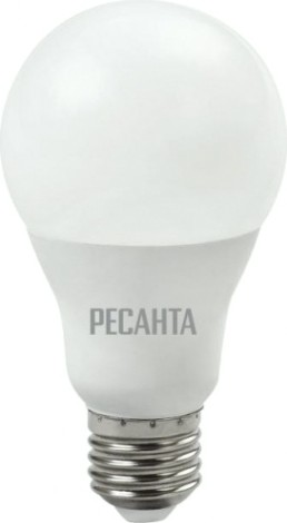 Лампа светодиодная Ресанта A65 15W 3000К E27 [76/1/19]