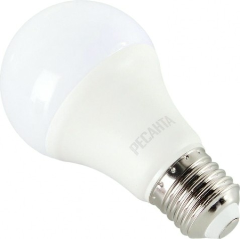 Лампа светодиодная Ресанта LL-R-A60-11W-230-6K-E27 (груша, 11вт, холод., е27) [76/1/74]