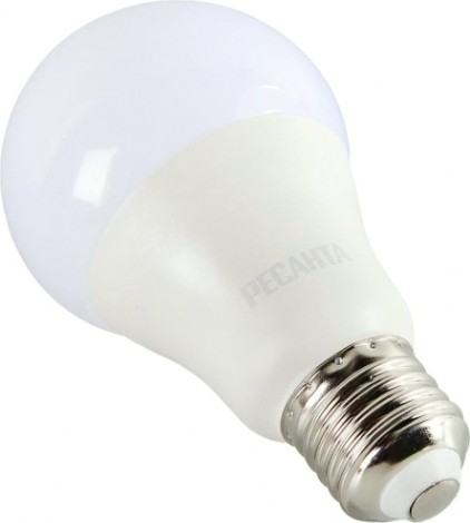 Лампа светодиодная Ресанта LL-R-A65-15W-230-6K-E27 (груша, 15вт, холод., е27) [76/1/75]