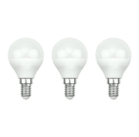 Лампа светодиодная REXANT 604-037-3 Шарик (GL) 9,5Вт Е14 903Лм 2700К 3 шт