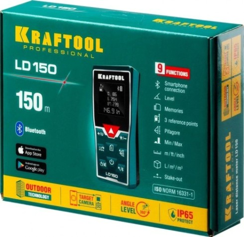 Лазерный дальномер KRAFTOOL LD-150 [34767]