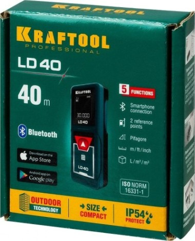 Лазерный дальномер KRAFTOOL LD-40 [34763]