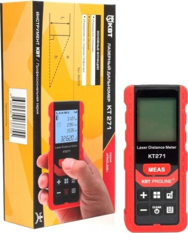 Лазерный дальномер КВТ KT 271 PROLINE [86209]