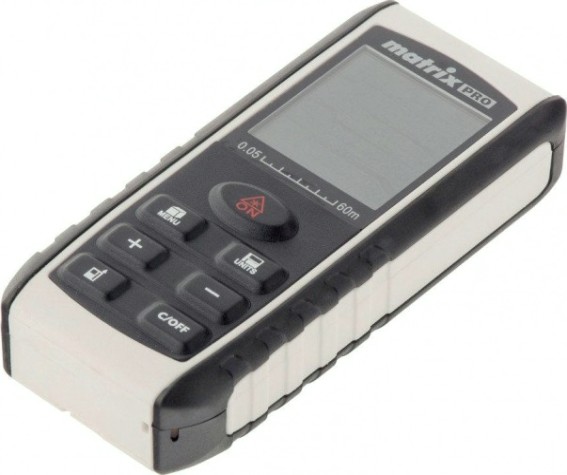 Лазерный дальномер MATRIX LD-60 60м с электронным угломером [38016]