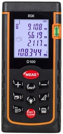 Лазерный дальномер RGK D100 [4610011870040]