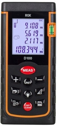 Лазерный дальномер RGK D100 С ПОВЕРКОЙ [755658]