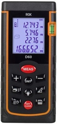 Лазерный дальномер RGK D60 С ПОВЕРКОЙ [755665]