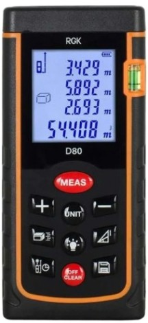 Лазерный дальномер RGK D80 С ПОВЕРКОЙ [755641]