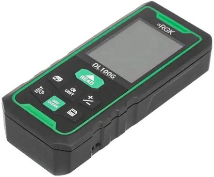 Лазерный дальномер RGK DL100G зеленый луч с угломером [778190]