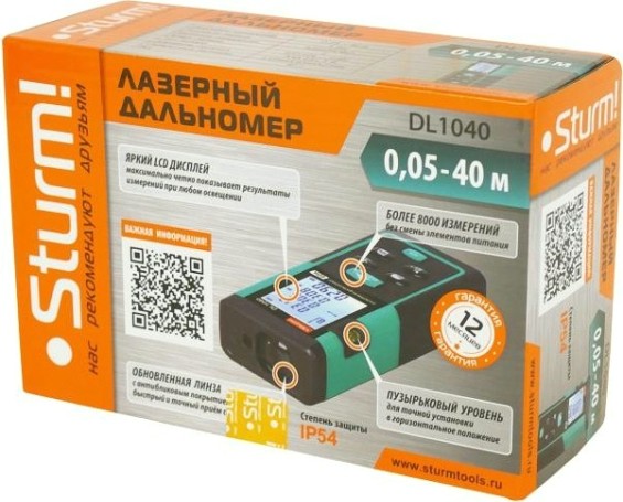 Лазерный дальномер Sturm DL1040