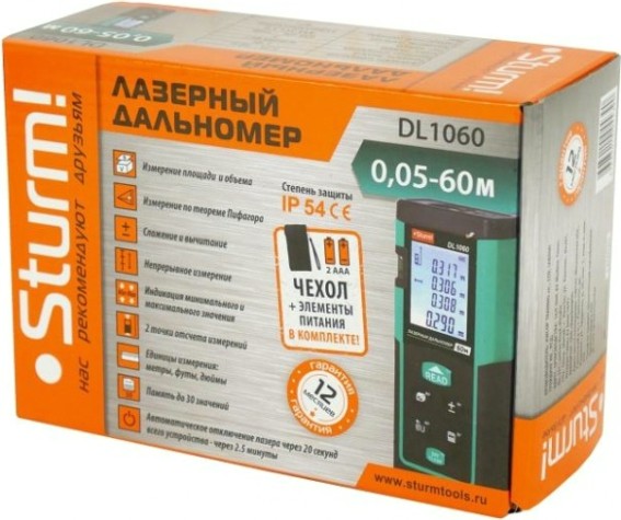Лазерный дальномер Sturm DL1060
