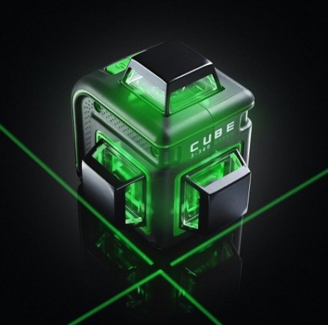 Лазерный уровень ADA CUBE 3-360 GREEN BASIC EDITION [А00560]