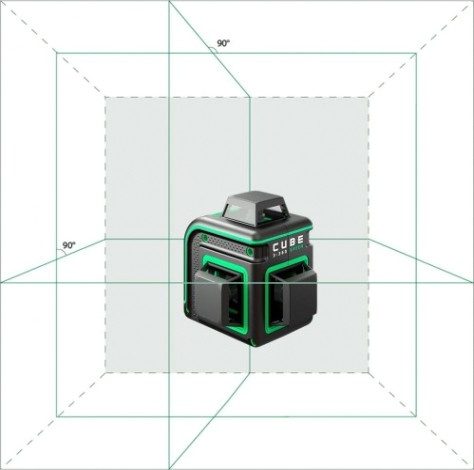 Лазерный уровень ADA CUBE 3-360 GREEN PROFESSIONAL EDITION [А00573]
