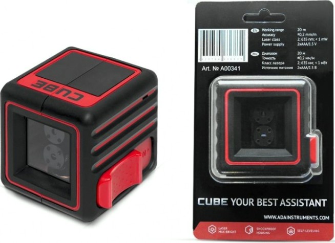 Лазерный уровень ADA CUBE BASIC EDITION [А00341]