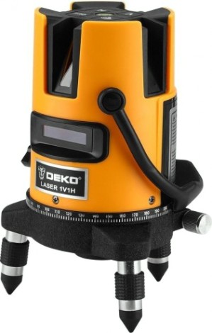 Лазерный уровень DEKO DKLL02RB PRO PREMIUM, со штативом 1 м [065-0102-2]