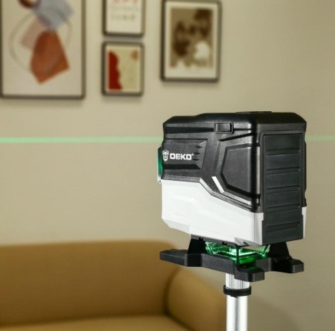 Лазерный уровень DEKO LL12-HVR SET 2 PREMIUM в кейсе со штативом 1 м (12 линий) [065-0105-1]