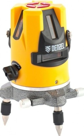 Лазерный уровень Denzel LX3 lx3, 10м, ±0,3мм/1м, 635нм, 4 верт. 1 гор., резьба [35070]