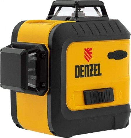 Лазерный уровень Denzel LXI 360-3 Green мультипризм. резьба 1/4 [35079]