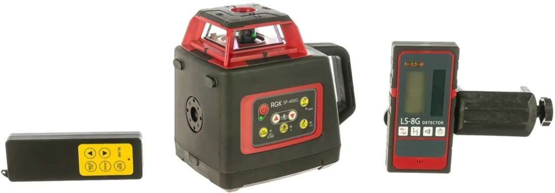 Лазерный уровень RGK SP 400G ротационный [4610011872891]