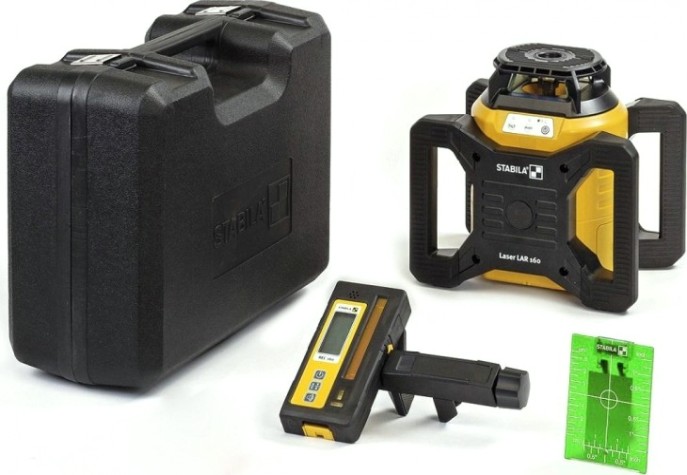 Лазерный уровень STABILA LAR 160G ротационный нивелир [19240]