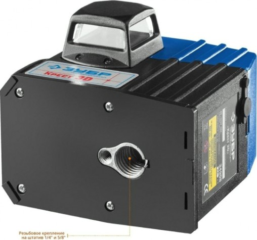 Лазерный уровень ЗУБР 3D крест 3d №2 нивелир [34908-2]