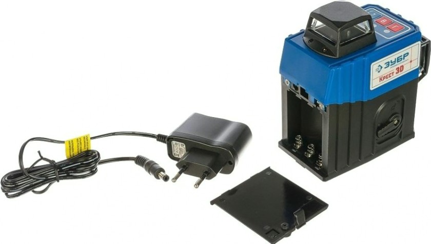 Лазерный уровень ЗУБР 3D крест 3d нивелир 3х360° [34908]