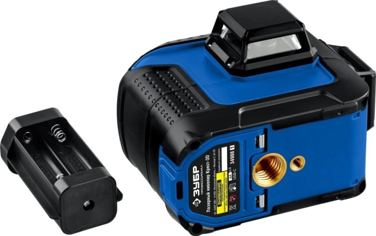 Лазерный уровень ЗУБР ПРОФЕССИОНАЛ крест 3d №2 [34908-2_z01]