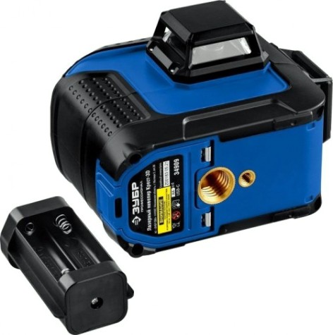 Лазерный уровень ЗУБР ПРОФЕССИОНАЛ крест 3d зеленый [34909]